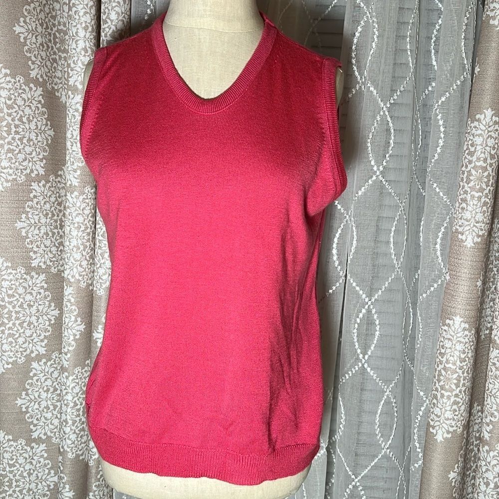 Lord & Taylor Pullover Sweater Sleeveless Black Size Small